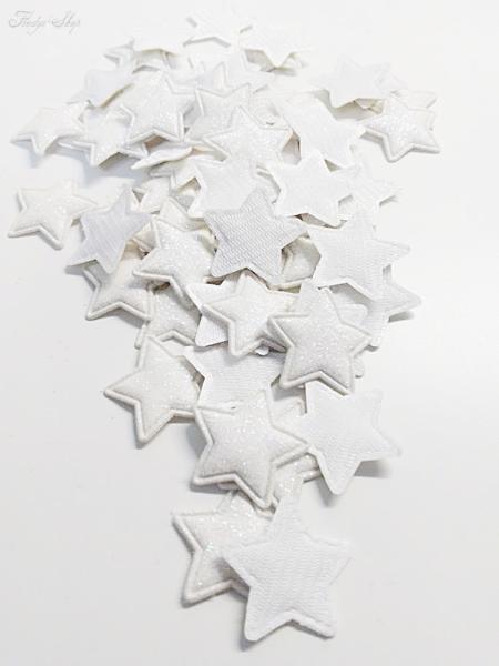 Mini Glitzer Stoffsterne